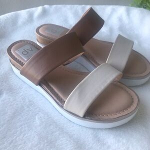 DV Dolce Vita Nilo Platform Double strap slides Slip on sandal size 6 NW…